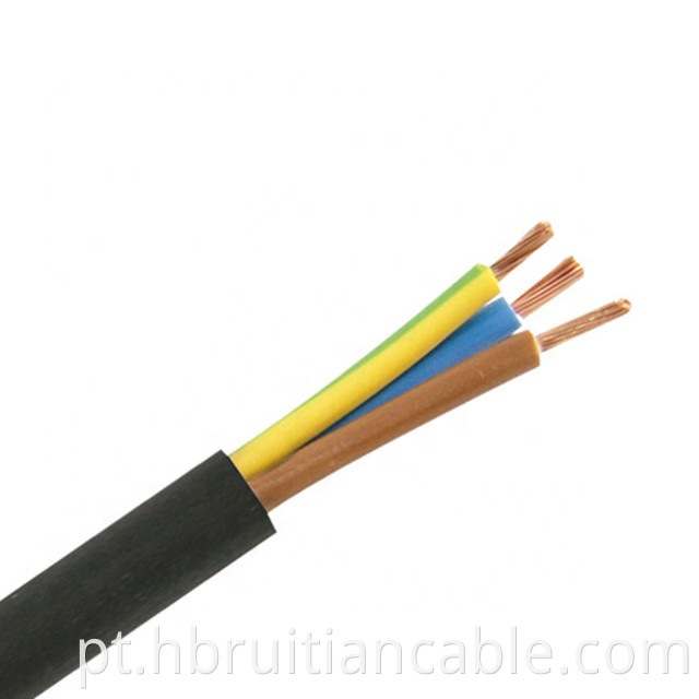 H05VV F 3G 1,0mm2 2x0,75mm2 Cabo elétrico de energia